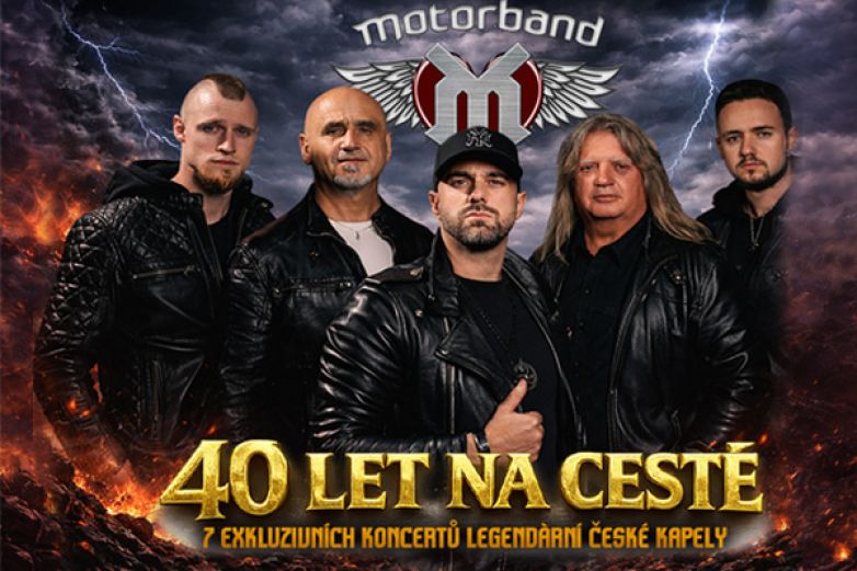 L&aacute;ďa Kř&iacute;žek jen dvakr&aacute;t! Motorband 40 TOUR 2026 odhaluje exkluzivn&iacute; koncerty v Plzni a Teplic&iacute;ch