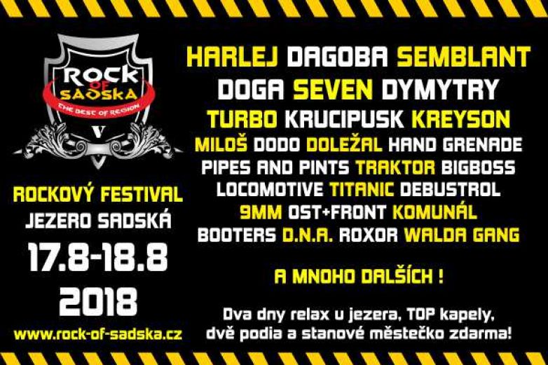 Rock of Sadsk&aacute; 2018 se bl&iacute;ž&iacute; m&iacute;lov&yacute;mi kroky. Jak bude nabit&yacute; leto&scaron;n&iacute; ročn&iacute;k?
