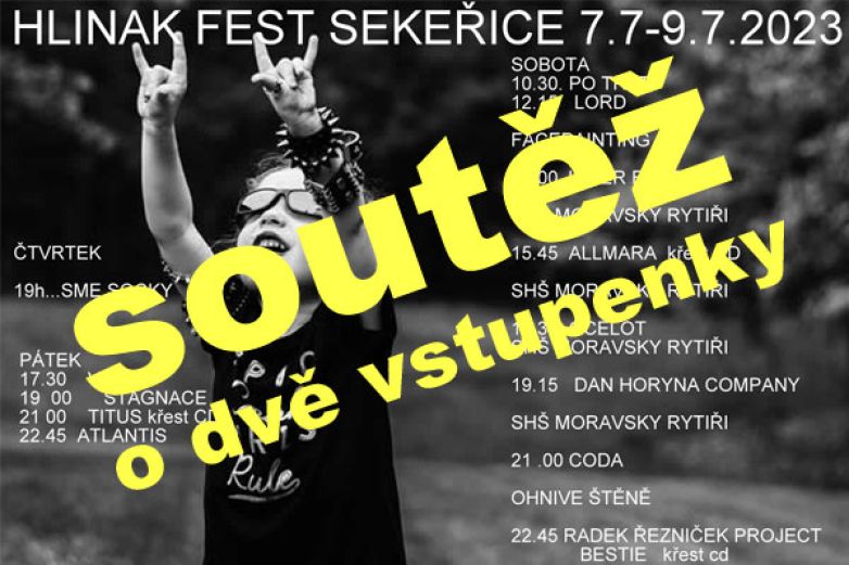 A Hliň&aacute;k fest je&scaron;tě jednou- nepřehl&eacute;dni!!!