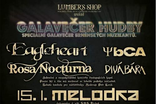 Galavečer hudby, Brno, Melodka 15.1.2022